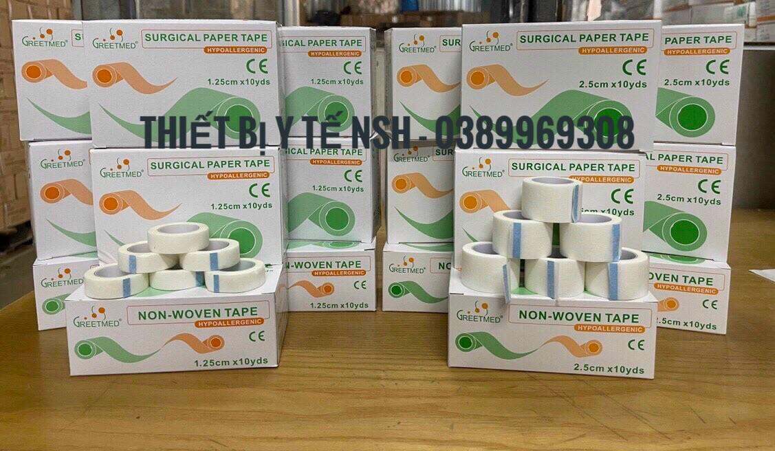 ❤️ Băng keo giấy/ băng keo cuộn ý tế bằng giấy không gây dị ứng cho da nhạy cảm 1.25cm x5m Băng keo giấy cố định mũi 1.25cm x 5m Băng keo y tế (băng keo giấy) cho da nhạy cảm 1.25cm x 5m