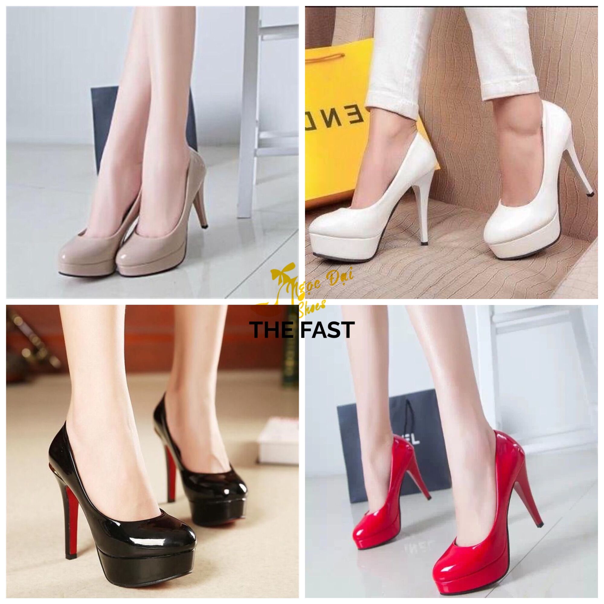 HOÀN TIỀN 15% - [HCM]Giayf bít đúp cao gót mũi tròn cao cấp NĐ73