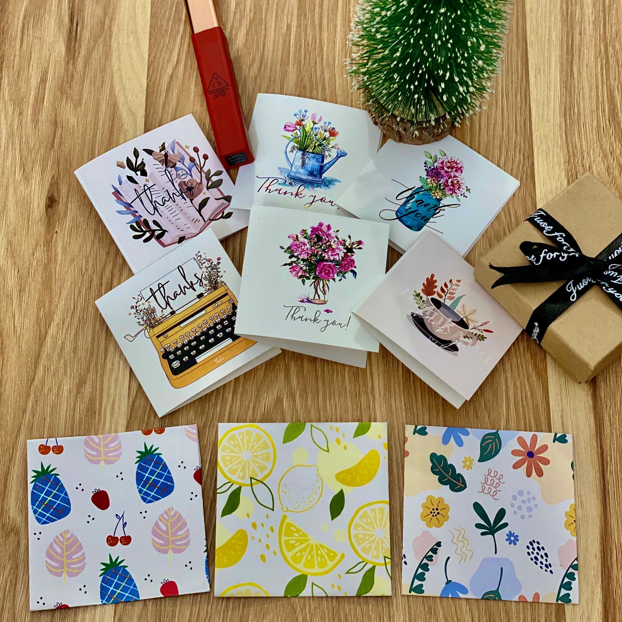 Thiệp Cảm Ơn Size 7x7cm - Thiệp Tri Ân - Thanks