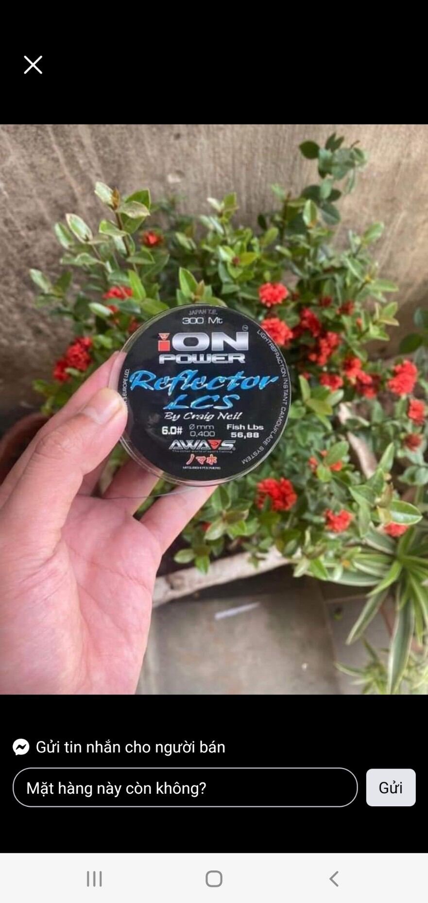 CƯỚC CÂU CÁ ION POWER 300M