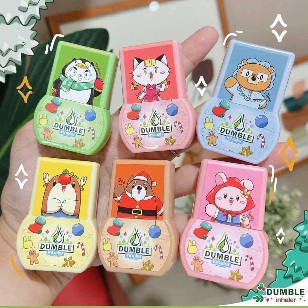 (Double Inhale) Ống hít mũi 2 đầu hình thú Thái Lan