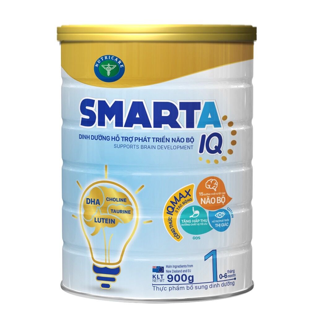 [GIÁ SỐC] Sữa Bột SMARTA IQ 1 900 [CAM KẾT CHÍNH HÃNG DATE MỚI]