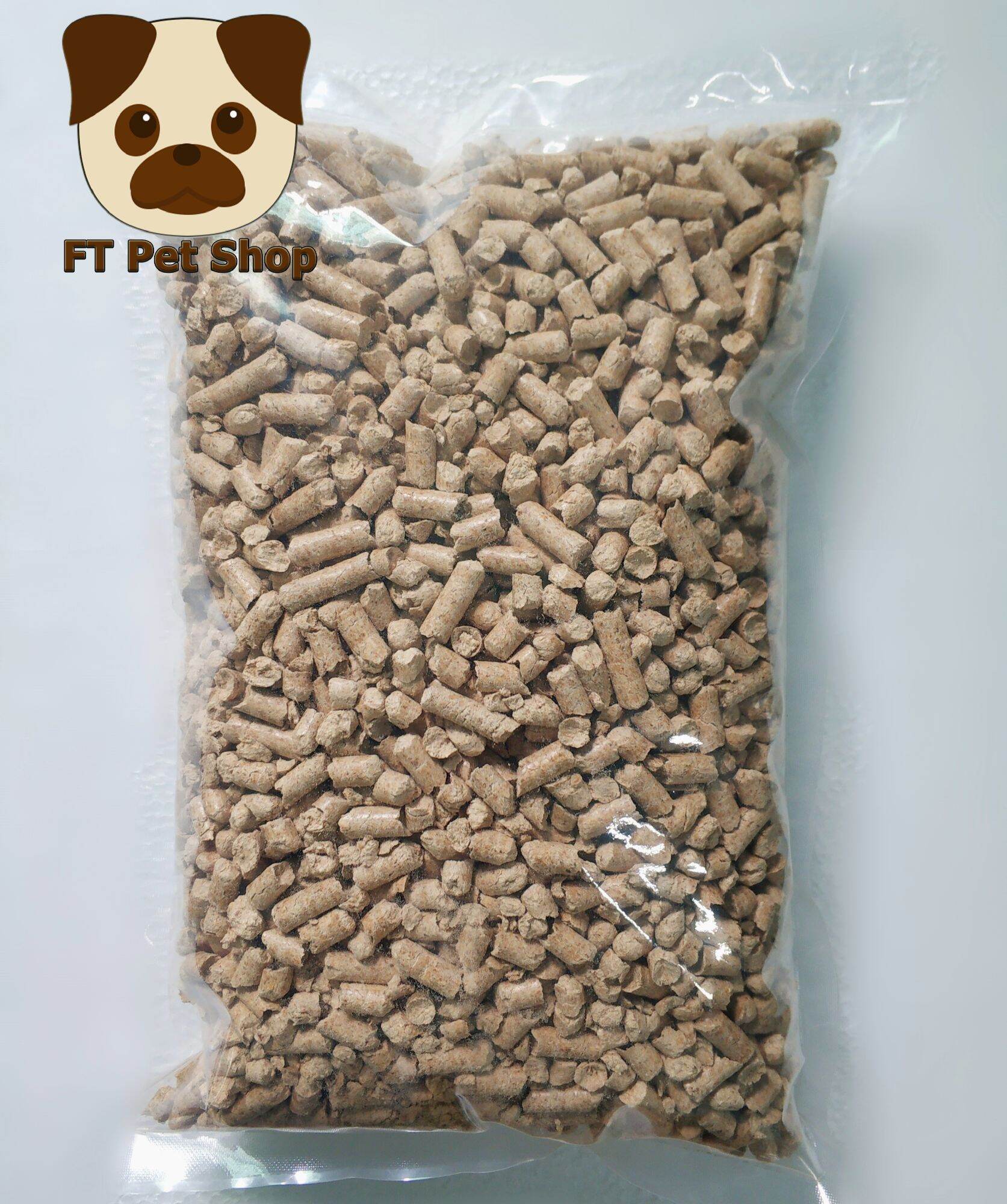 Mùn gỗ thông nén viên lót chuồng cho Hamster Bọ Ú Nhím Thỏ túi 1kg