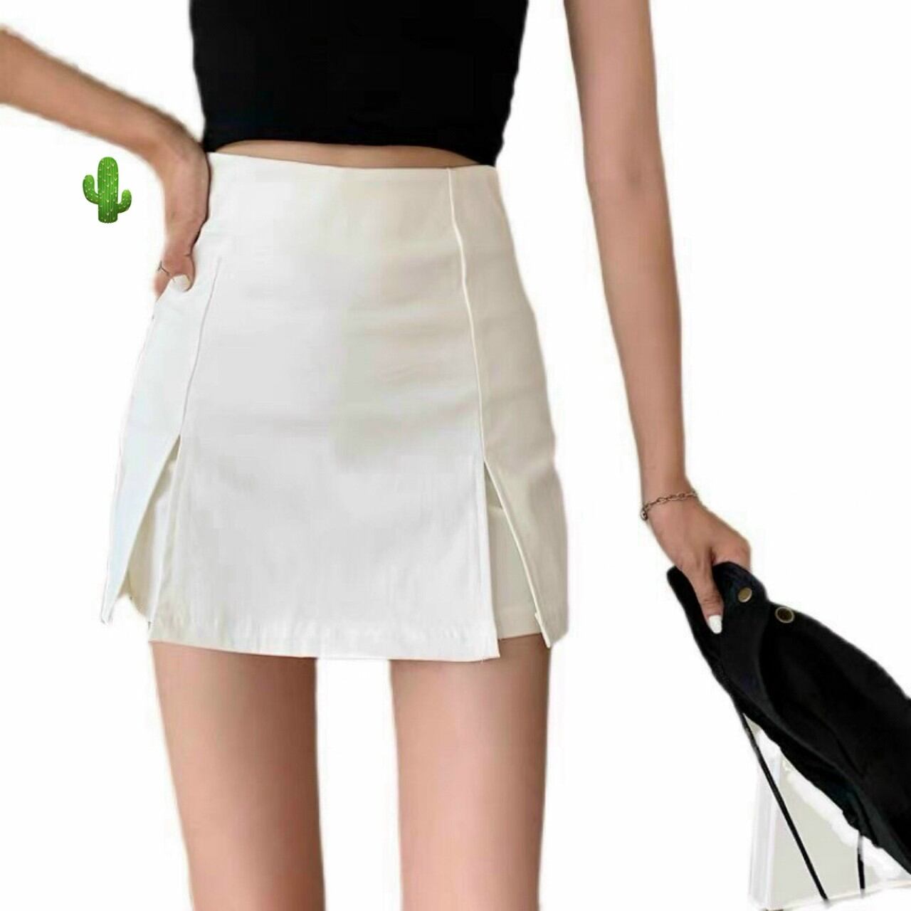 chân váy mini xẻ tà có size CV kiểu #pcut