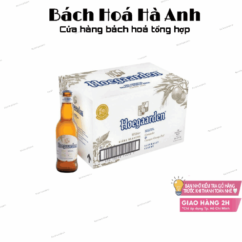 [CHỈ GIAO HOẢ TỐC] BIA HOEGAARDEN WHITE 24 CHAI 330ML