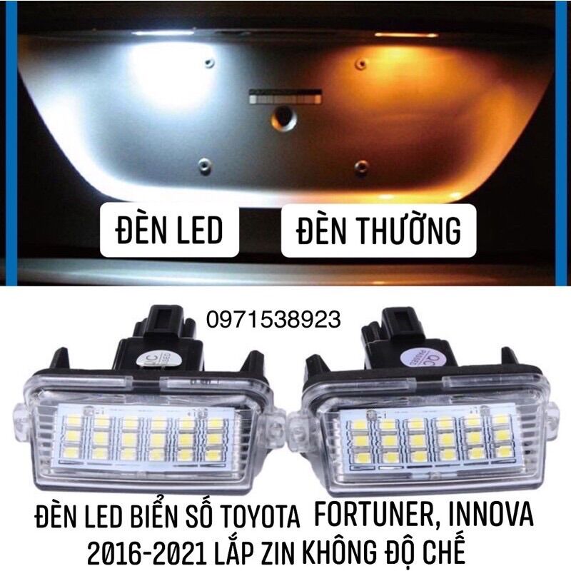 Đèn led biển số toyota innova, fortuner, vios, camry, corolla altis, yaris
