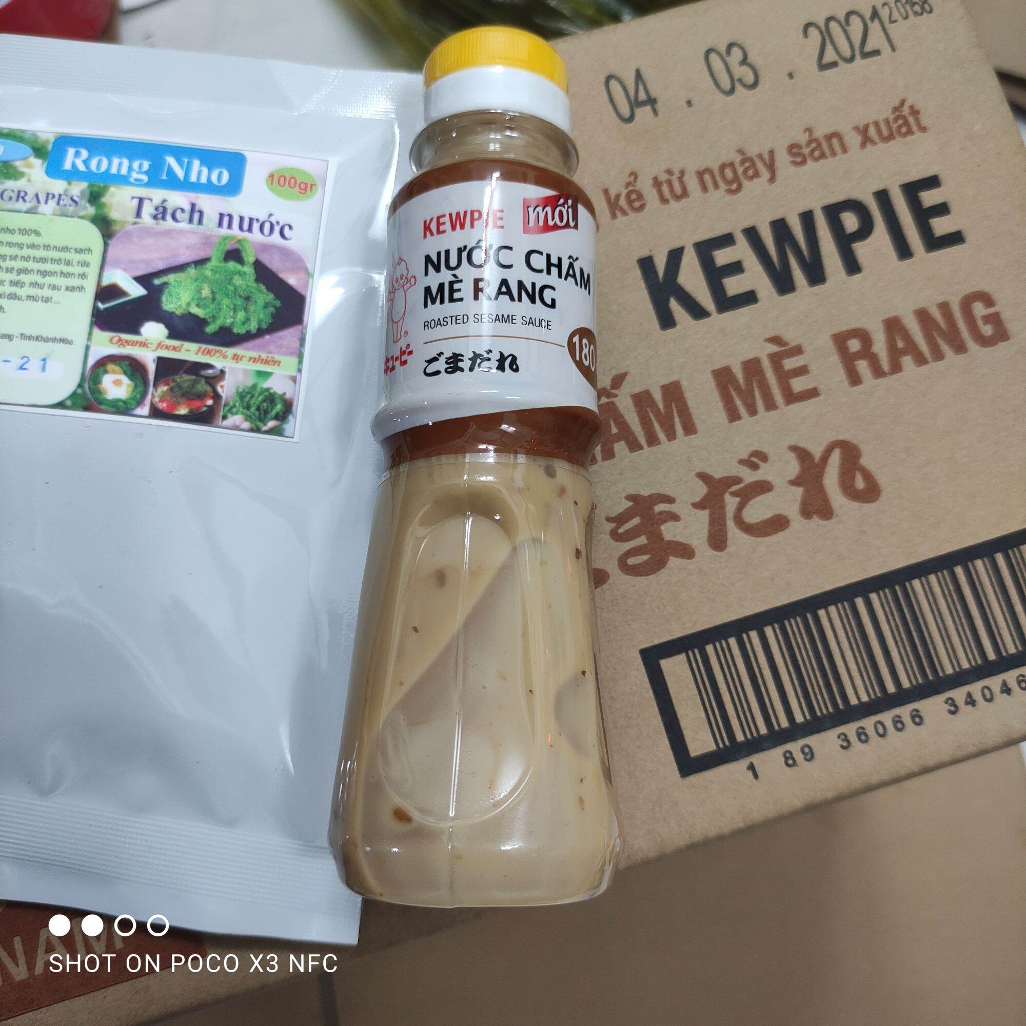 sốt mè rang Kewpie chai 180ml