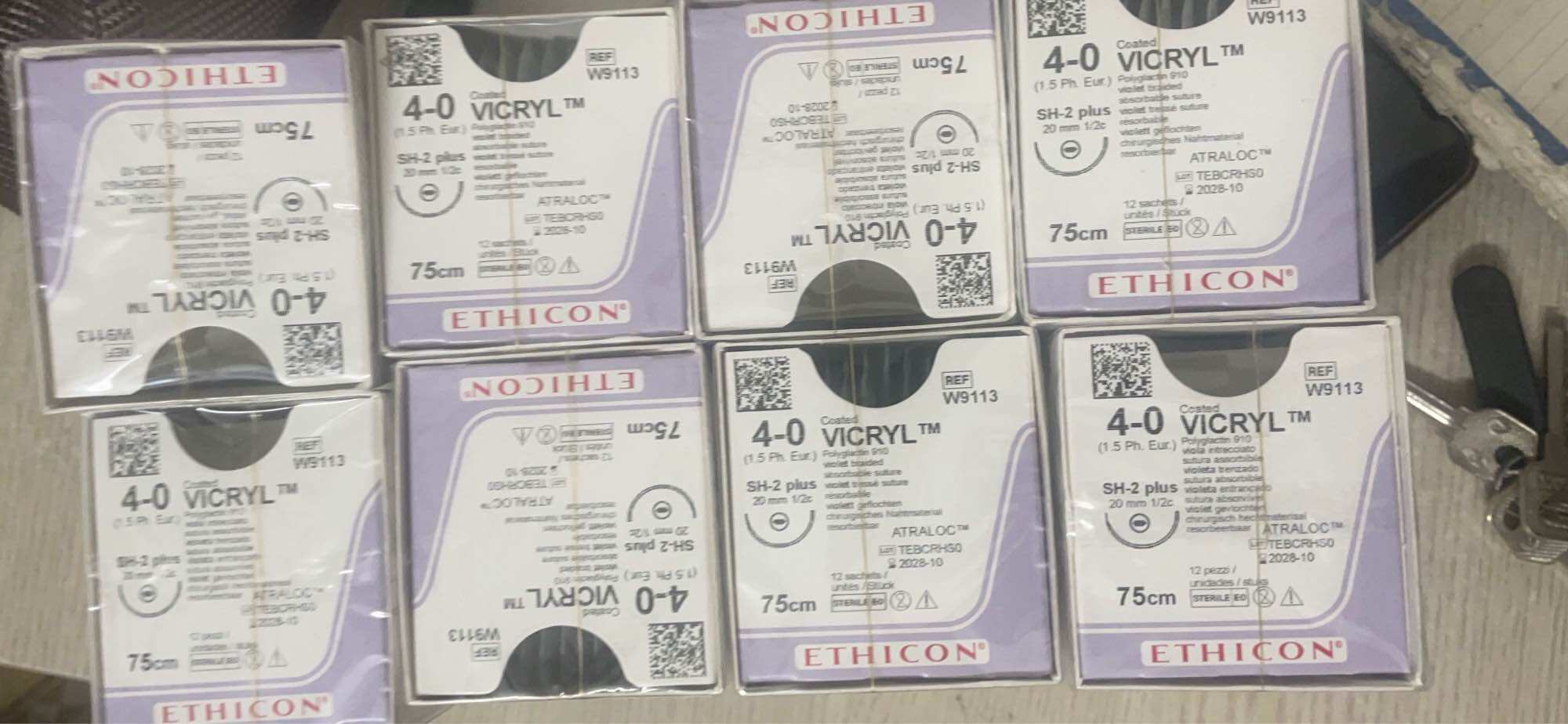 Chỉ Khâu Phẫu Thuật Thẩm Mĩ Vicryl 4/0(Giá 01 sợi)