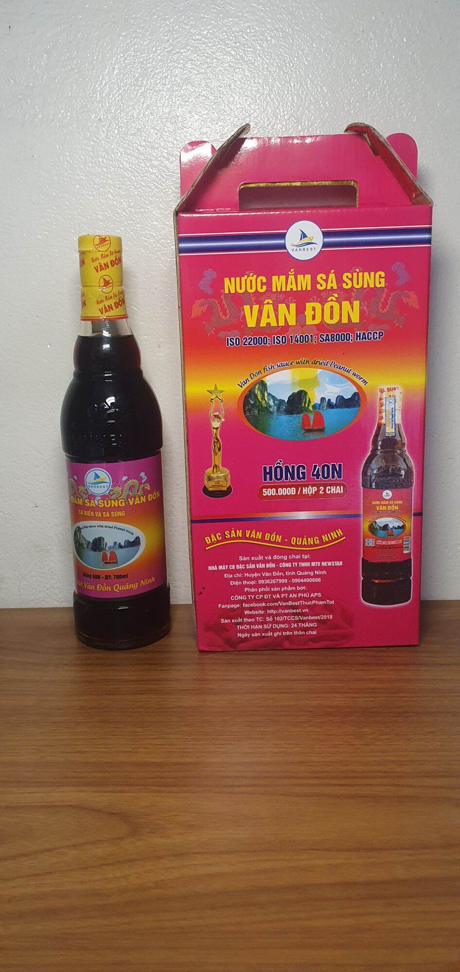 Nước mắm vân đồn vanbest đặc biệt 700ml-40n
