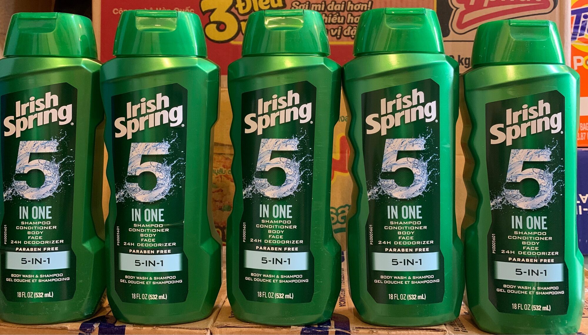 Sữa tắm-gội-xả 5 trong 1 irish spring 5 in 1 532ml - usa