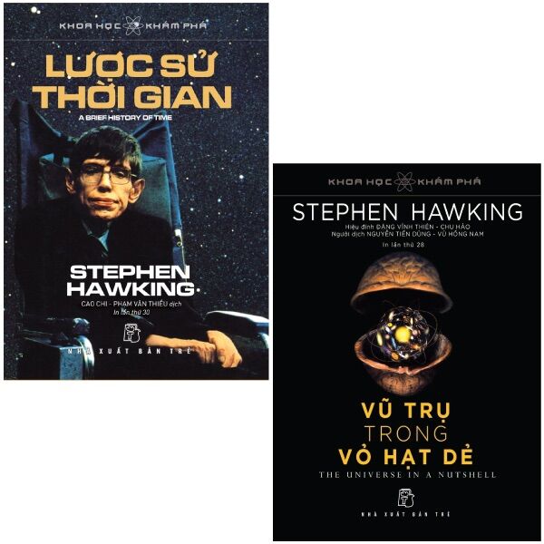 Combo sách lược sử thời gian và vũ trụ trong vỏ hạt dẻ