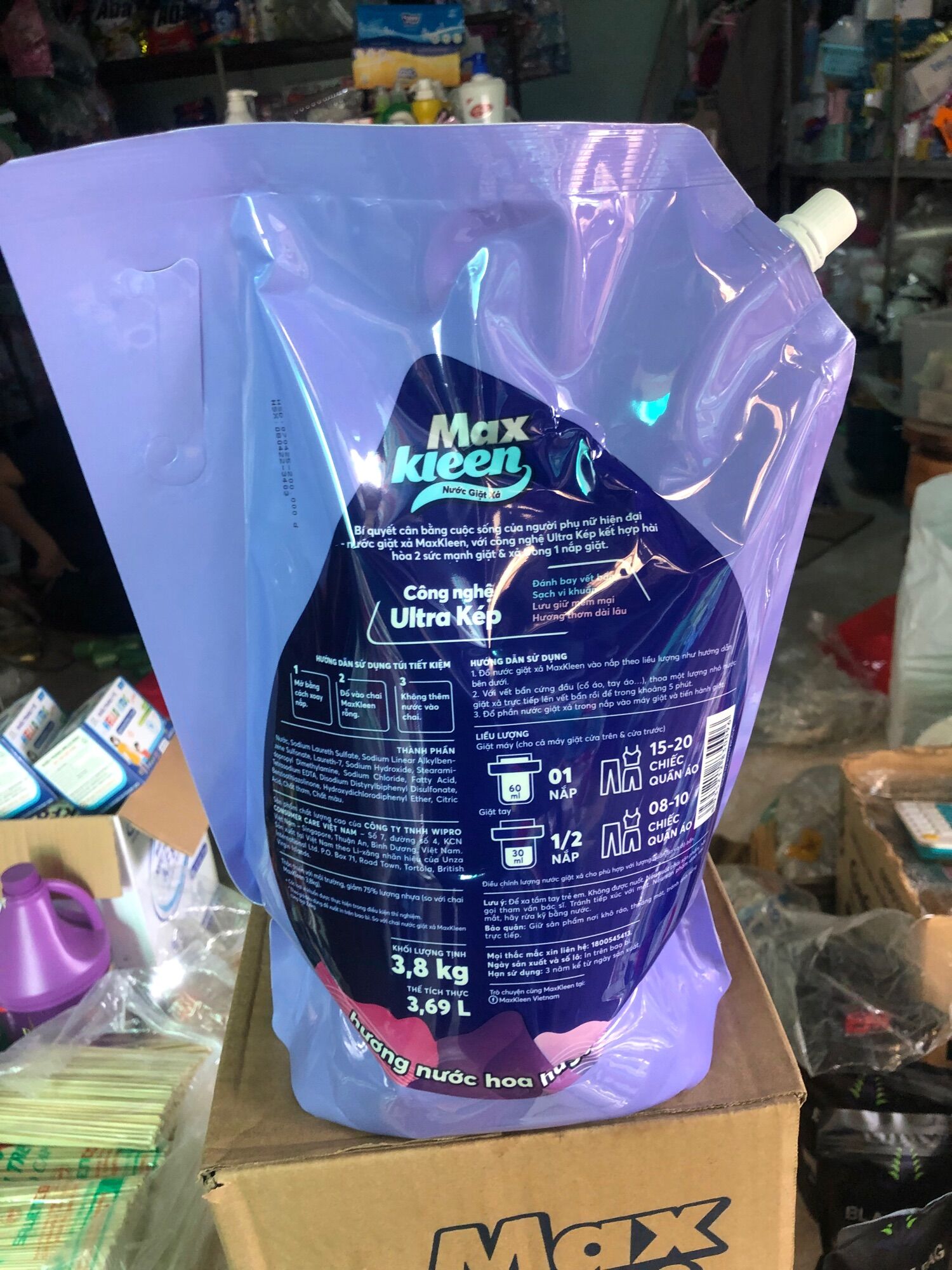 Nước giặc 3kg8 Max kleen