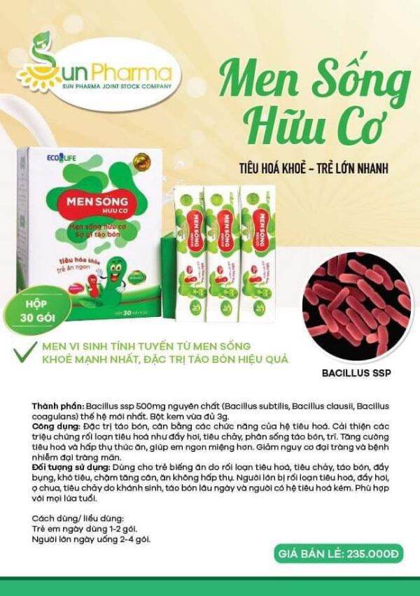 Combo Men sống hữu cơ và sữa non pháp