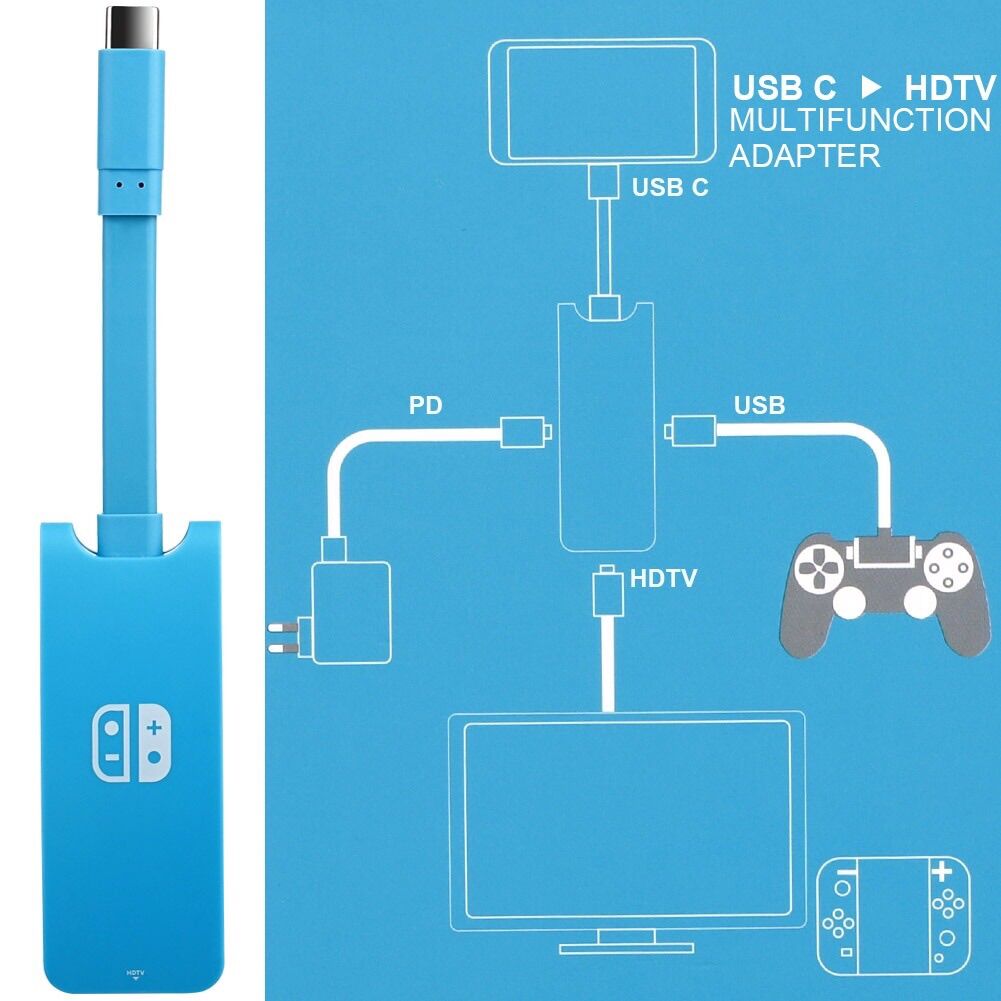 Hub dock nhỏ gọn xuất hdmi cho máy game Nintendo switch