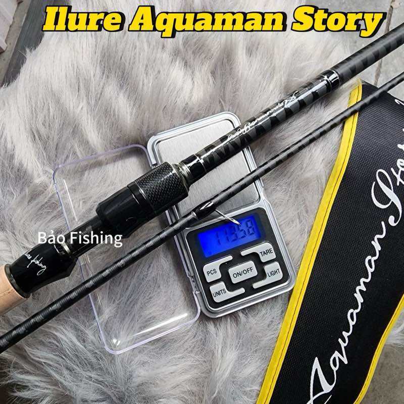 Cần Câu Lure Ilure Aquaman Story 2m08 Carbon Xoắn X Toàn Thân Cao Cấp- Cần Câu Chuyên Lure Chính Hãng