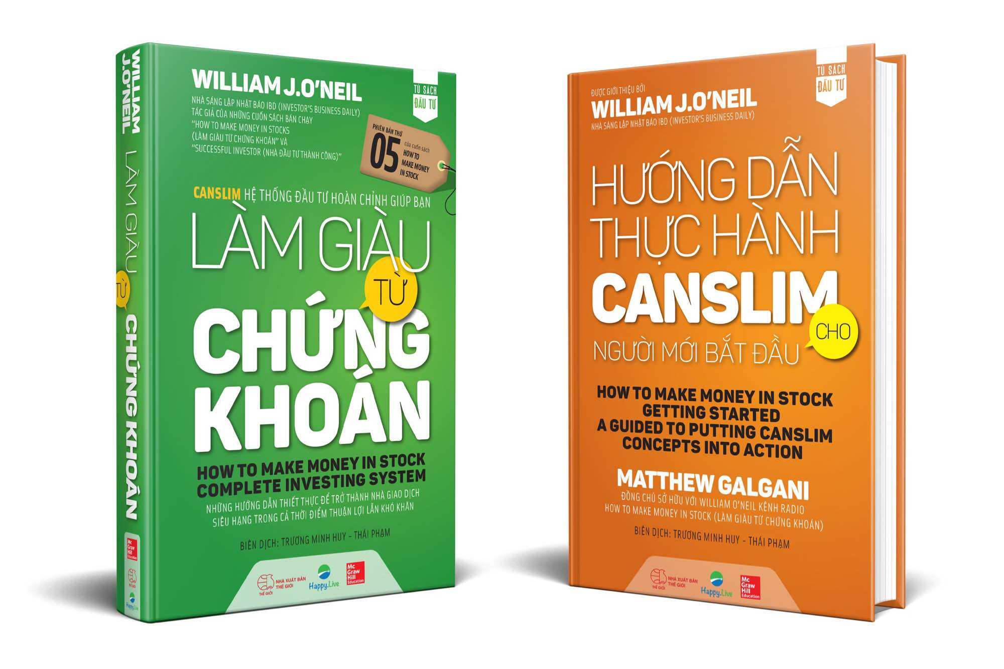 Sách - combo 2 cuốn làm giàu từ chứng khoán + hướng dẫn thực hành Canslim