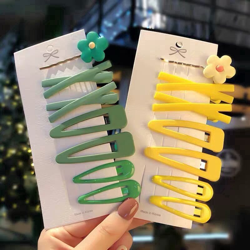 🔥🔥Bán Sỉ_ 10 Vỉ Kẹp Hoa (70cái) Nhiều Màu