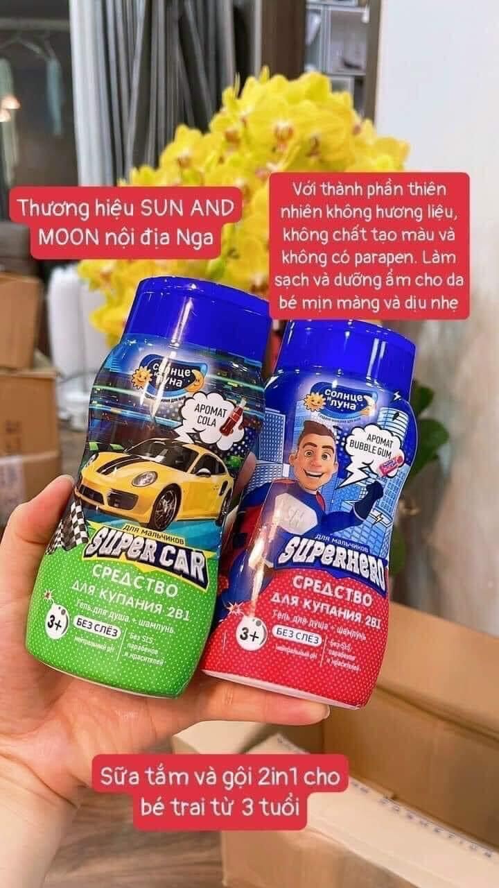 Sữa Tắm Gội Cho Bé Sun And Moon