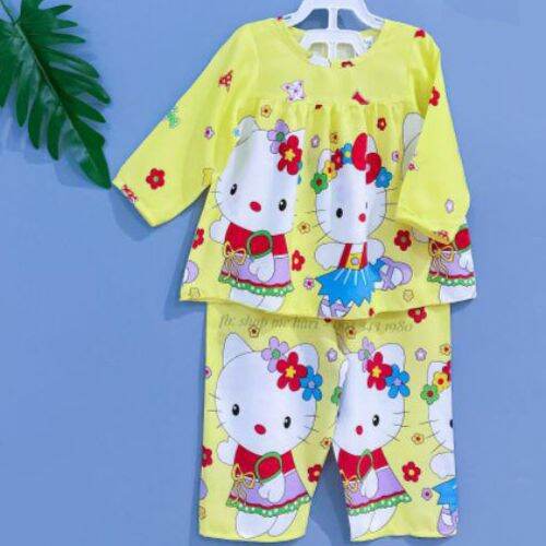 bộ quần áo bé gái dài tay 111