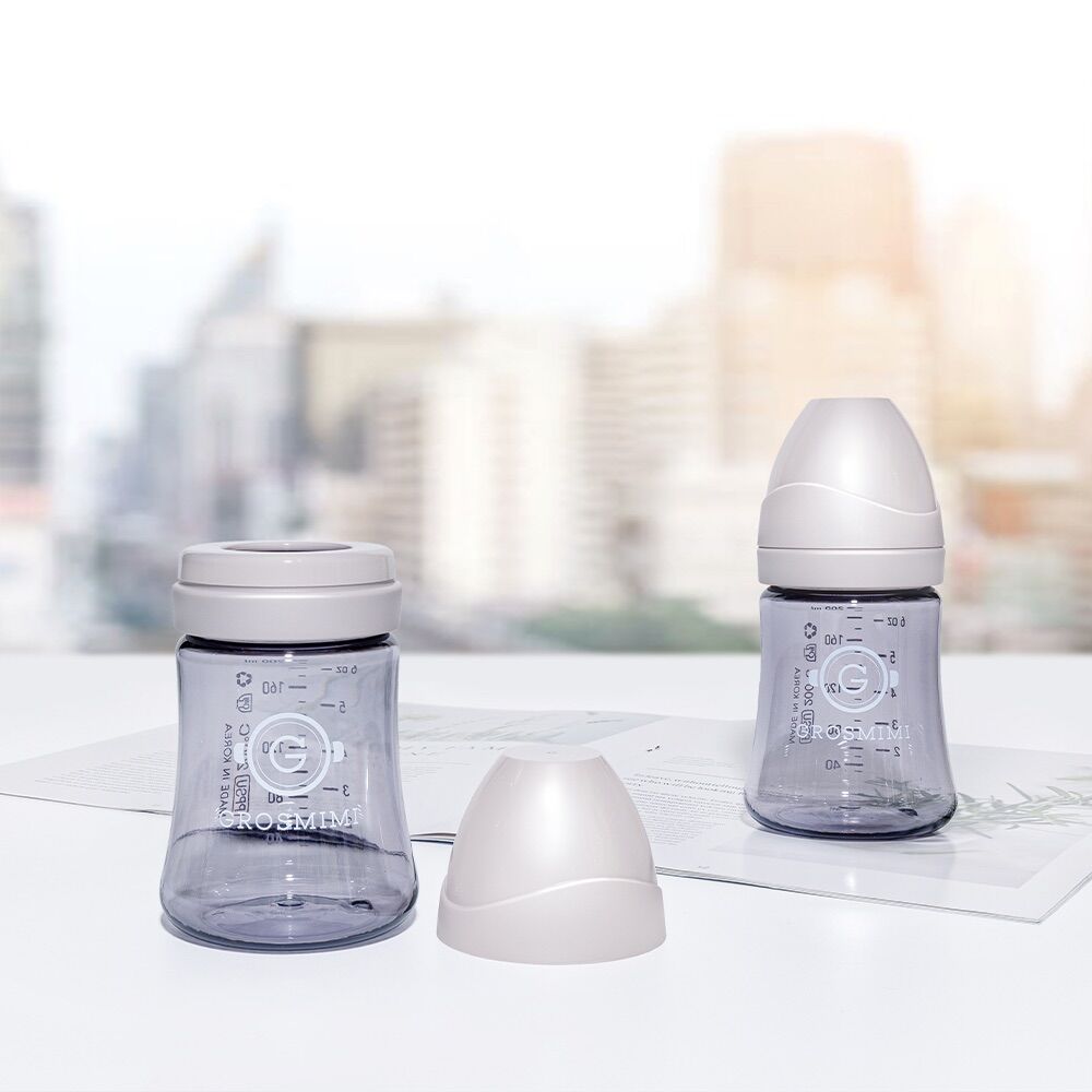 Bình sữa GROSMIMI PPSU 200ml/ 300ml Dark Series (tách lẻ 1 bình ko hộp)