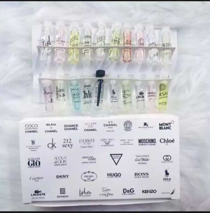 Bộ 20 chai mini Nước hoa Dùng Thử 20 Mùi Rất Thơm