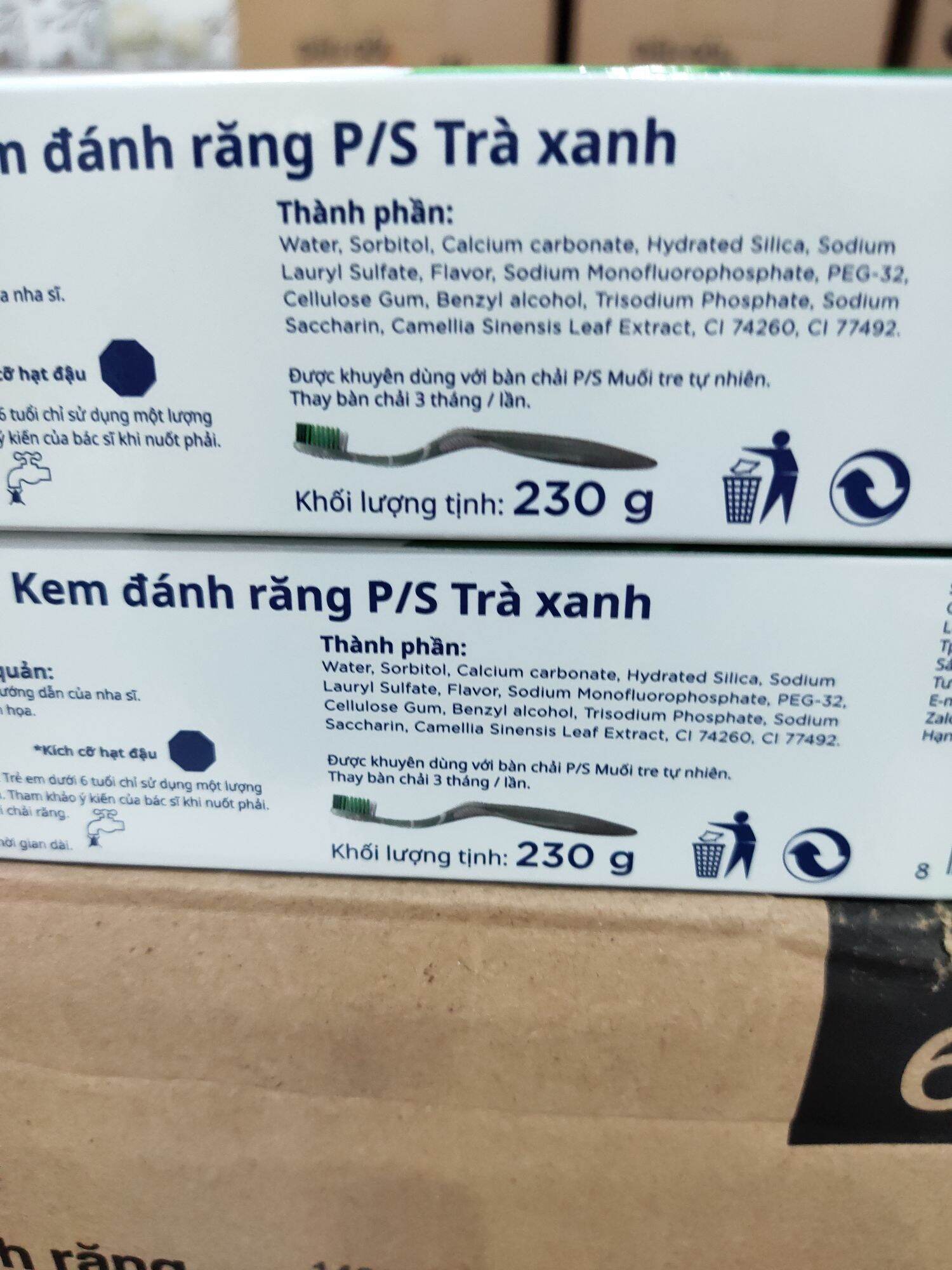 kem đánh răng p/s trà xanh (2 cây x230g)