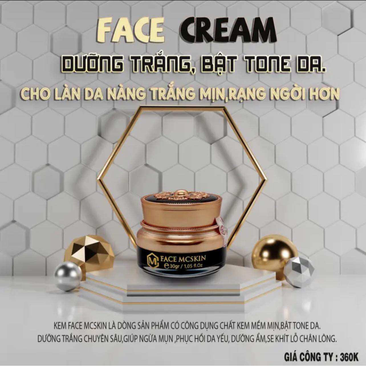 KEM ĐÊM DƯỠNG TRẮNG MỜ THÂM NÁM MCSKIN