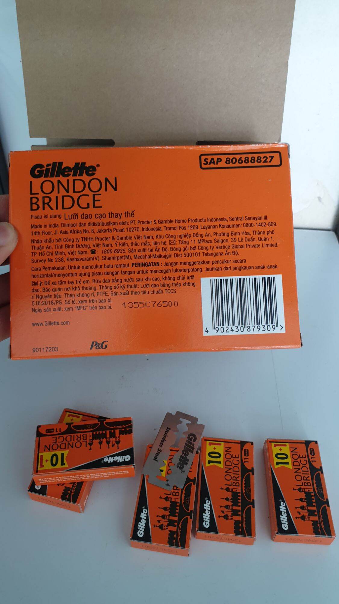Hộp 100 lưỡi lam Gillette