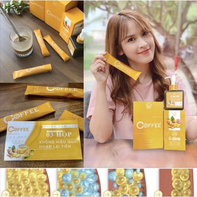Cà phê gừng giảm cân 1 gói lẻ dùng thử để trải nghiệm