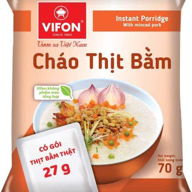 CHÁO THỊT BẰM VIFON CÓ GÓI THỊT 70G,