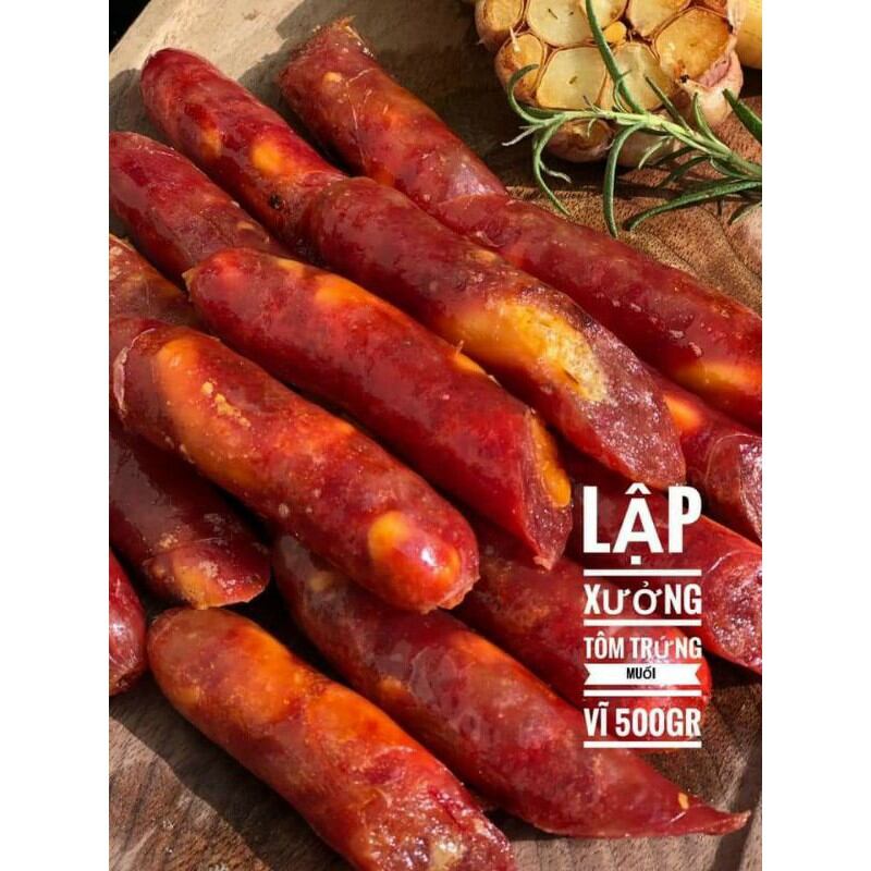 Lạp Xưởng Tôm Trứng Muối