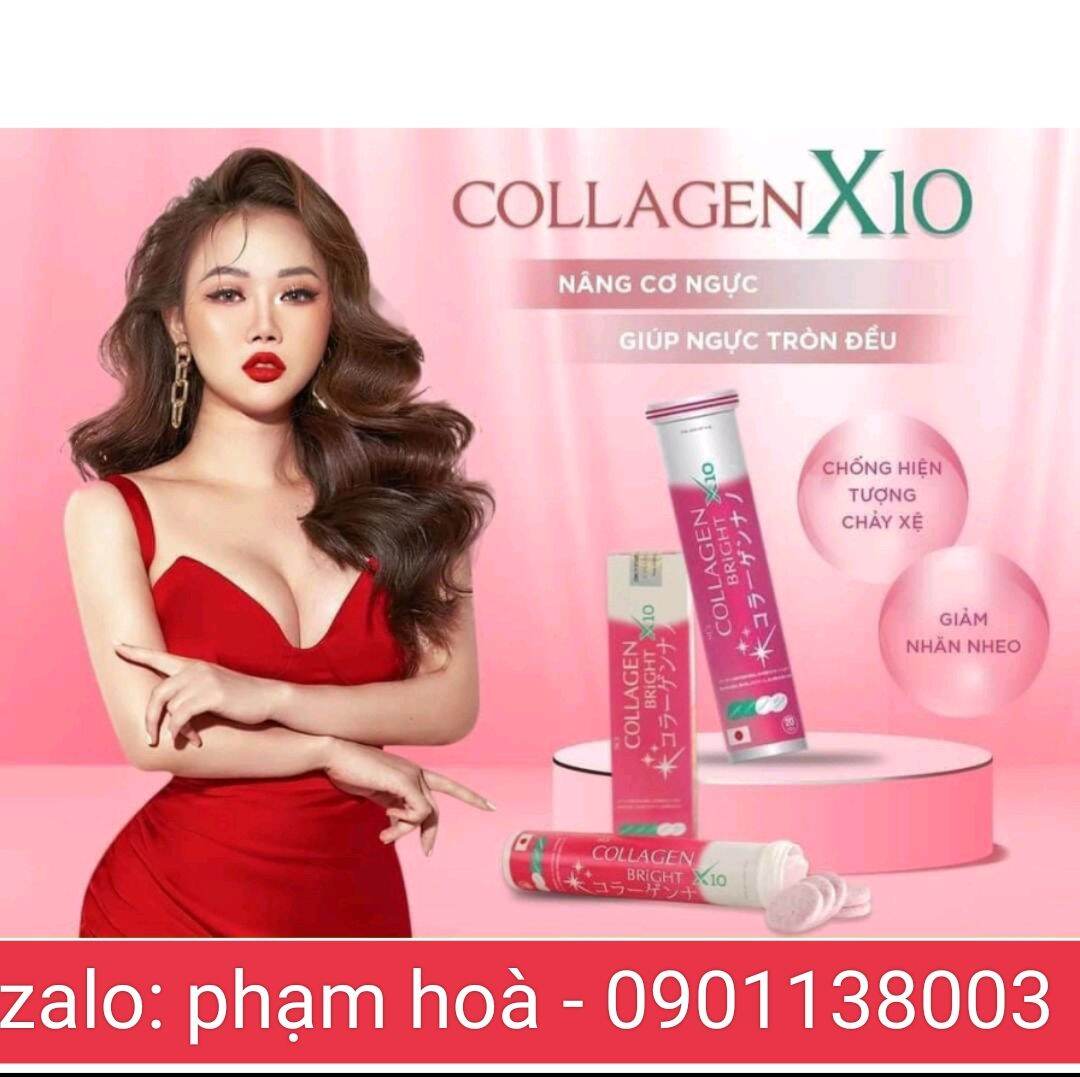 Hộp 20 viên sủi the Colagen nano X10, Collage trắng da toàn thân, Mờ nám tàn nhang , đẹp da
