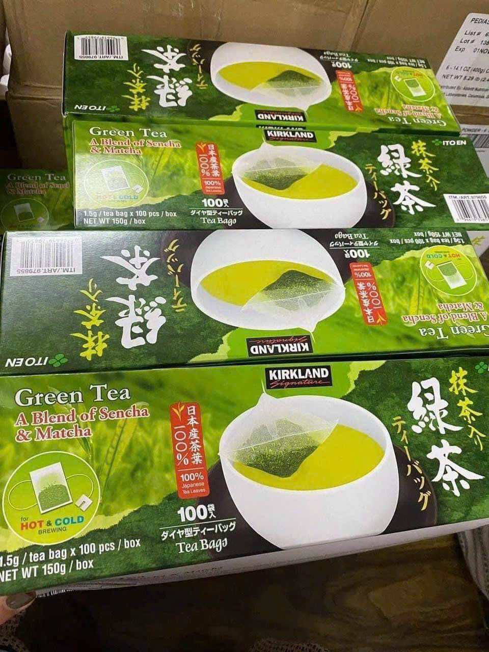 Trà Xanh Túi Lọc Green Tea A Blend Of Sencha & Matcha Kirkland Signature