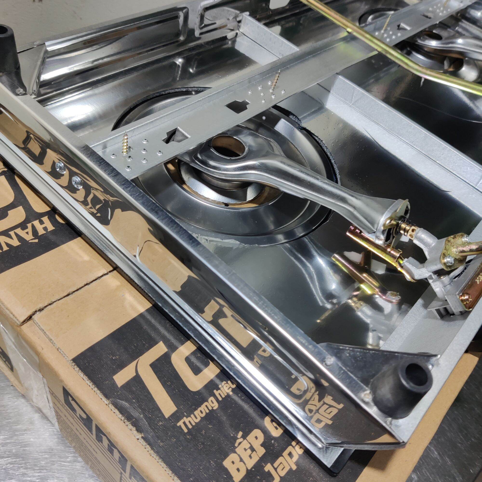 BẾP GAS ĐÔI MẶT KÍNH. Tặng Dây Gas
