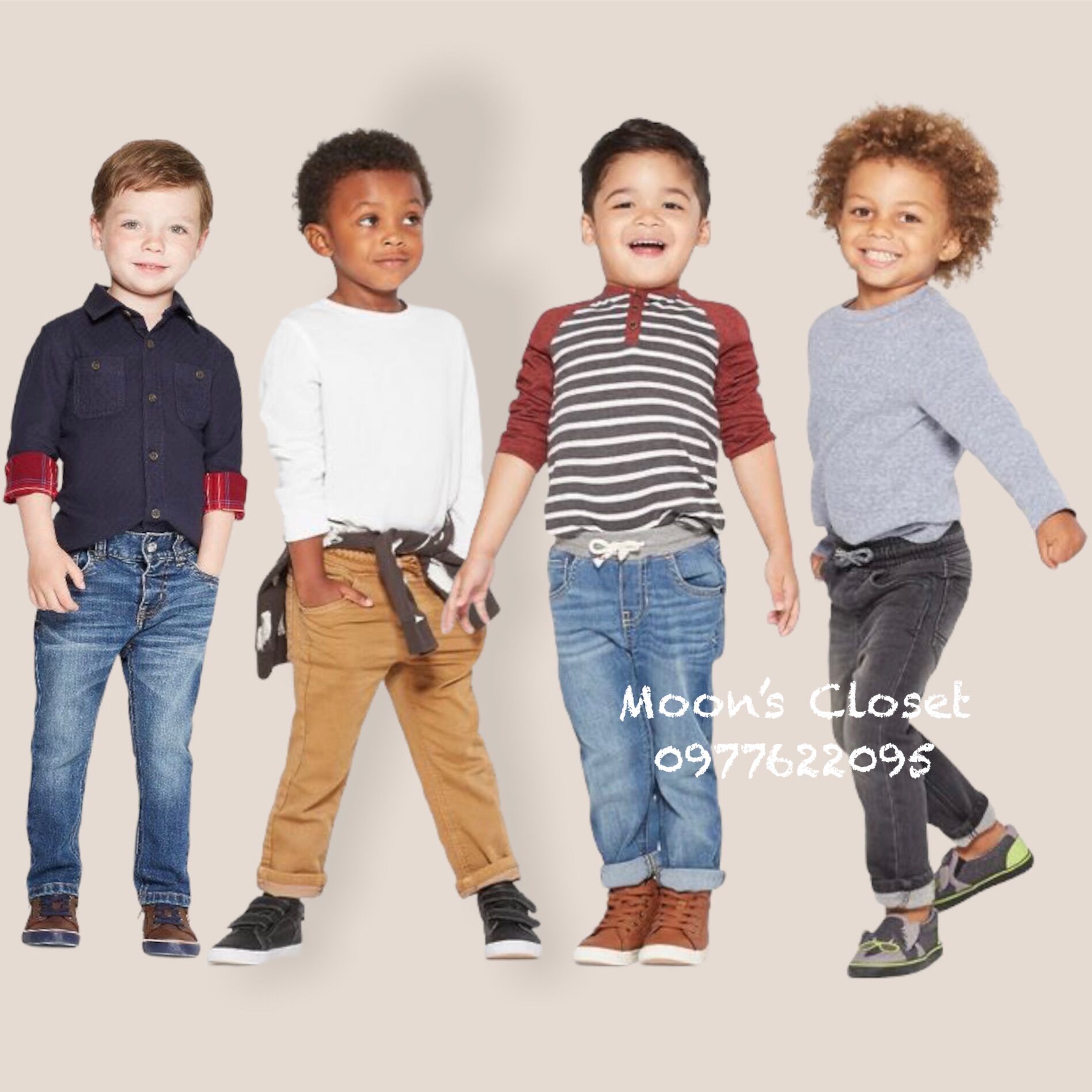 Quần jeans_kaki Cat&Jack xuất dư size 12m-5y
