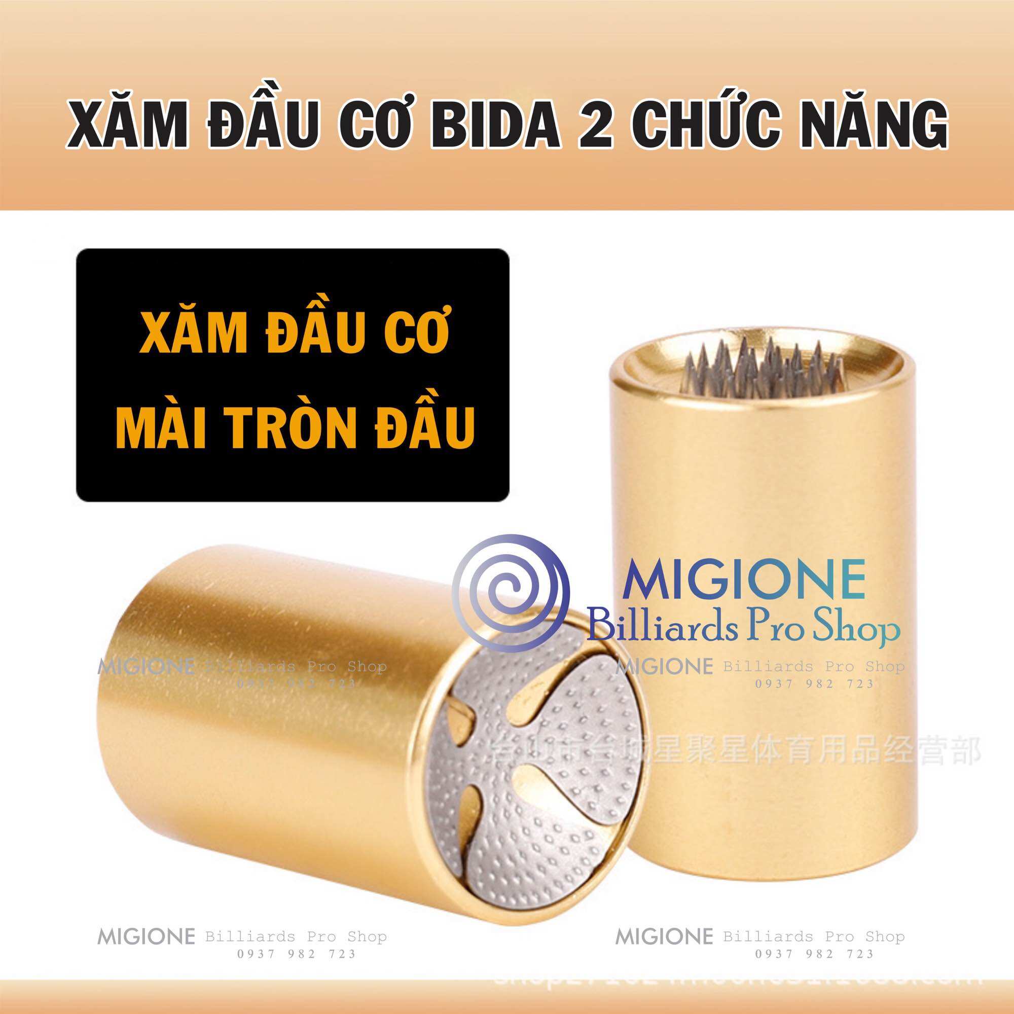 Xăm Đầu Cơ Bida - 2 Chức Năng