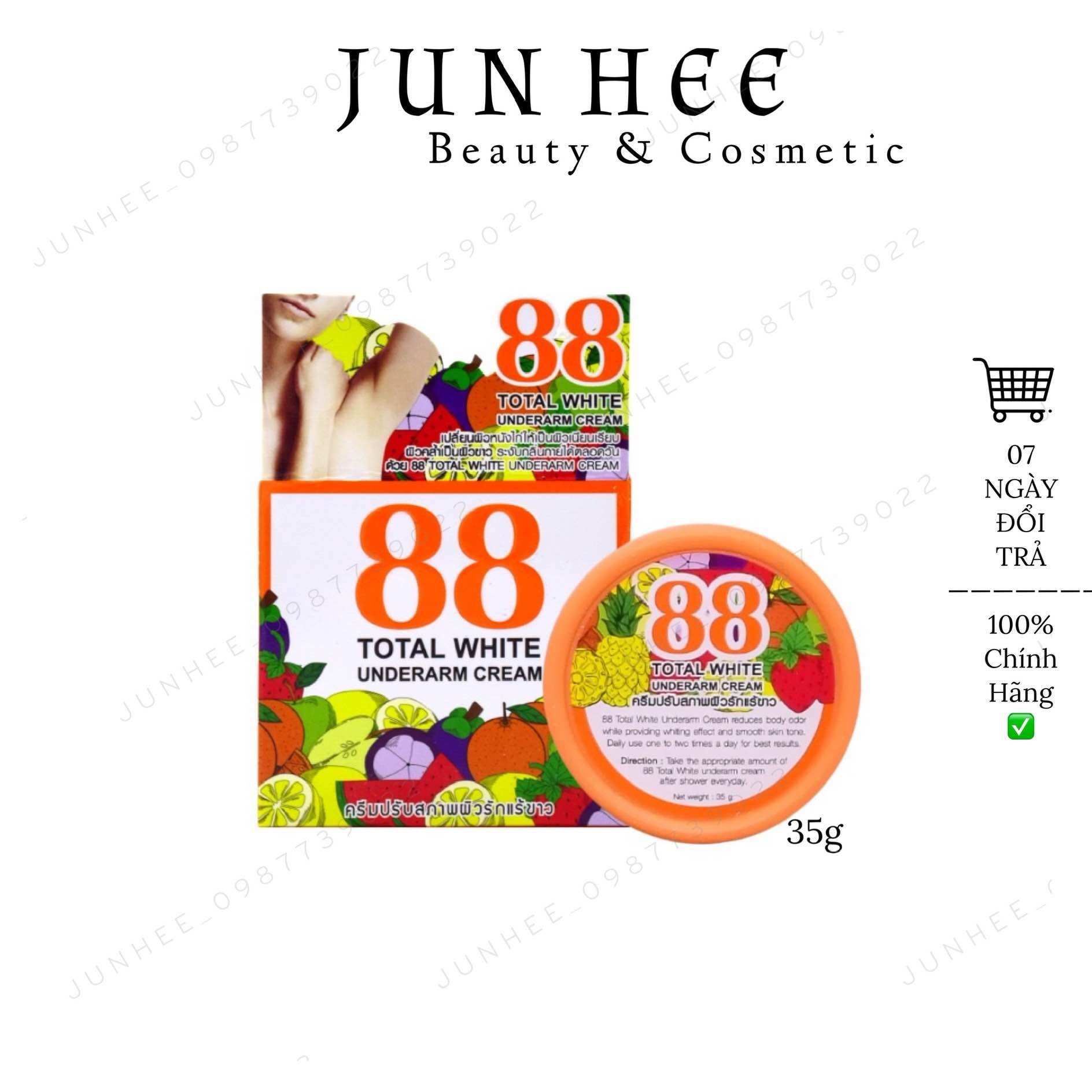 Kem 88 Total White ThaiLand giảm thâm nách, giảm thâm mông