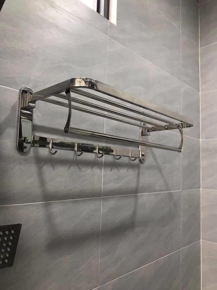 Giá treo khăn xếp inox 304( xả kho mùa dịch)