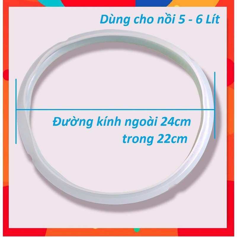 Gioăng nồi áp suất điện siêu dầy 22 24 5L 6L Kangaroo - Roăng cao su dày Kangaroo zoăng /gioăng ron