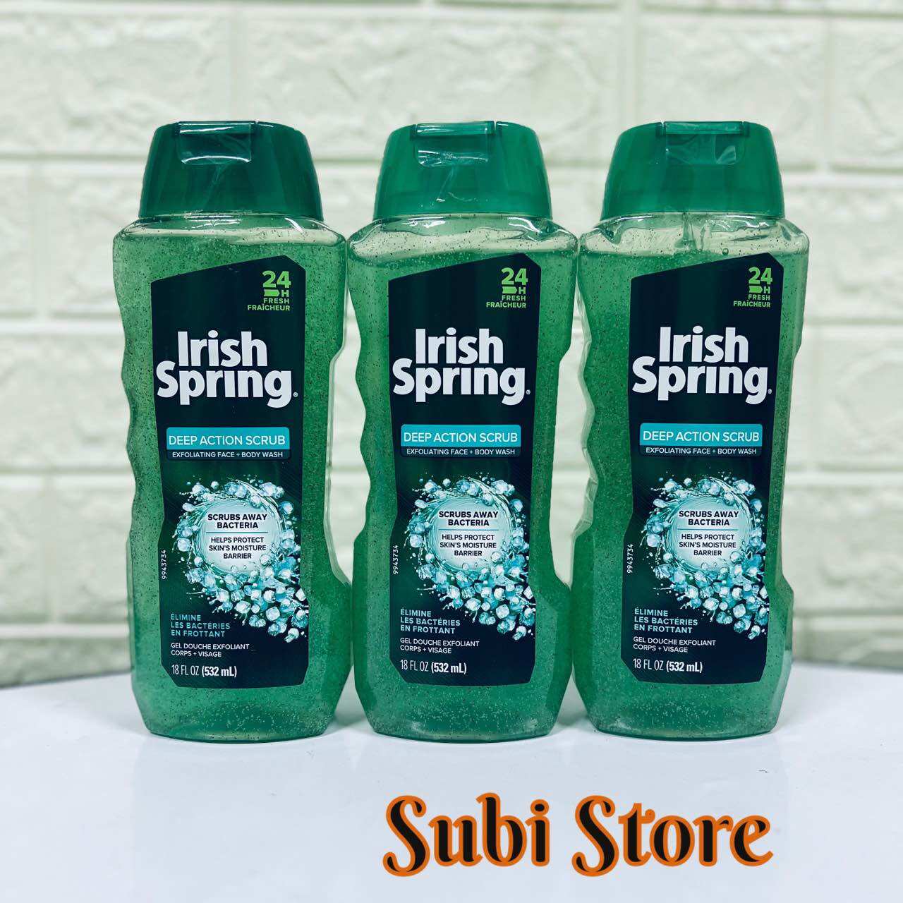 SỮA TẮM GỘI CHO NAM IRISH SPRING MỸ 532ml