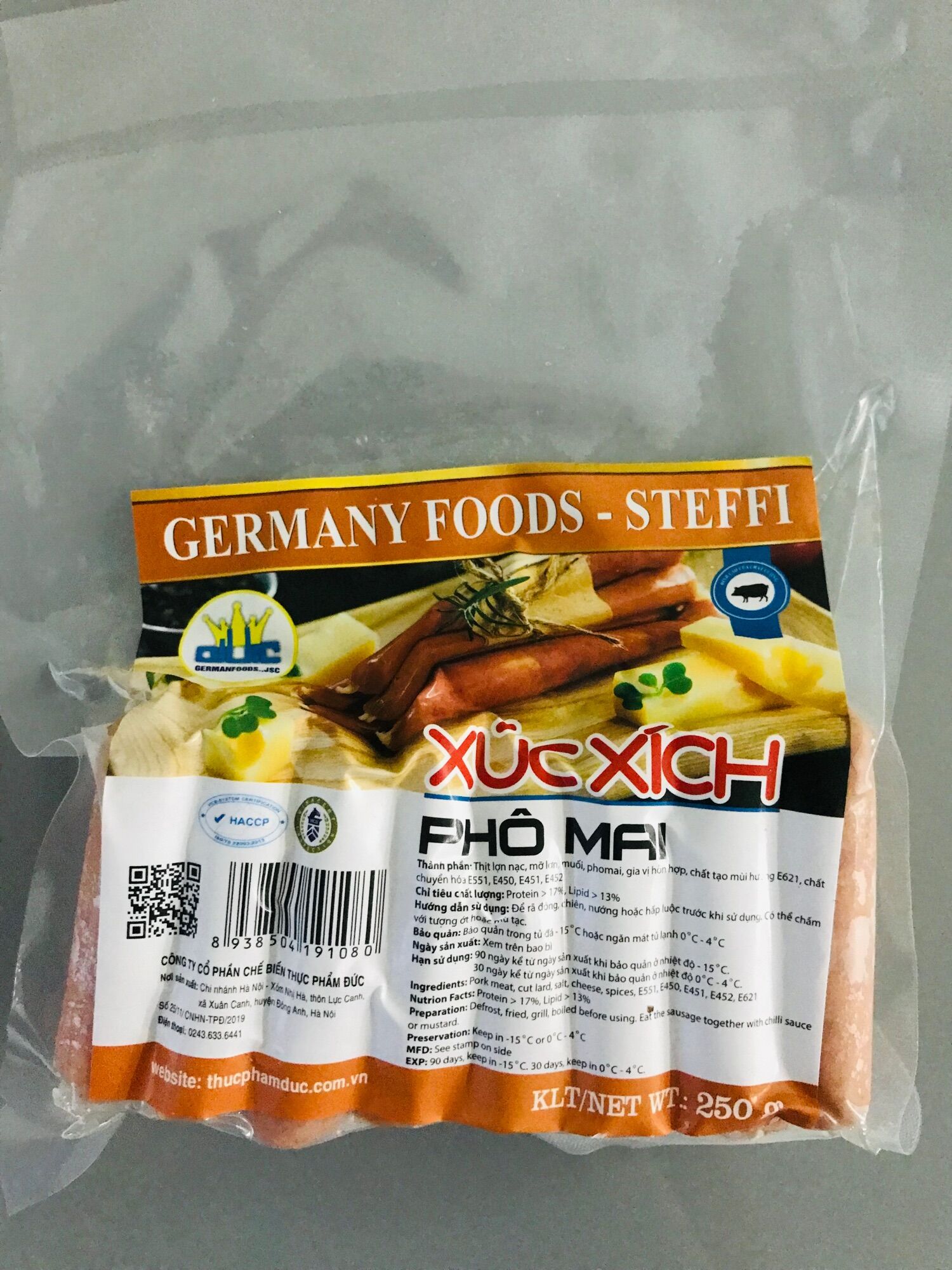[HCM]Xúc xích Steffi phô mai