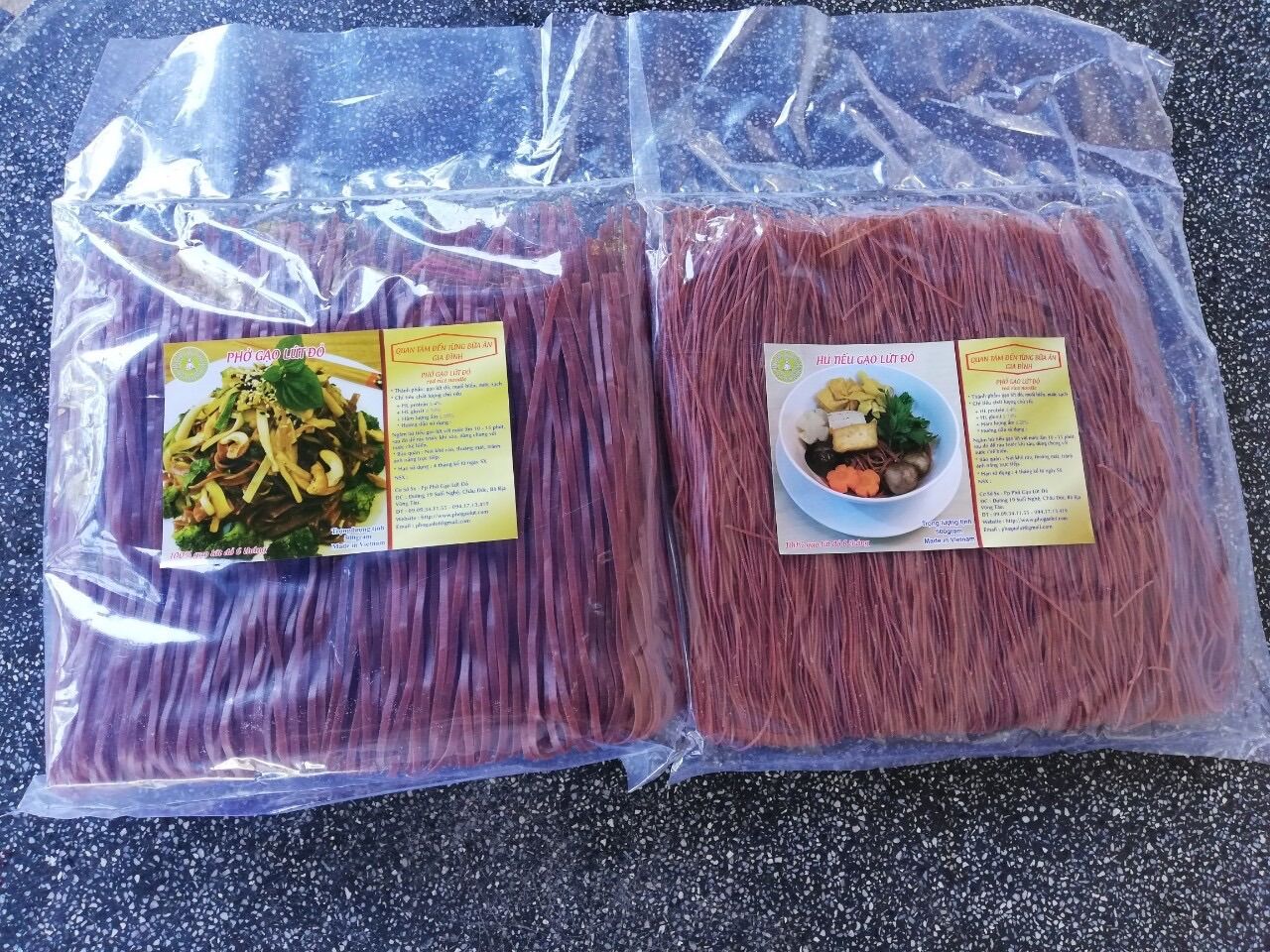 [HCM]Phở gạo lứt đỏ bịch 500gr