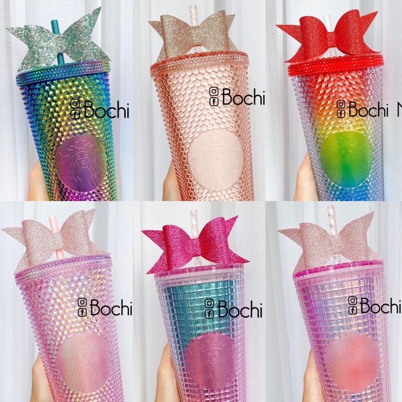 STARBUCKS Bow Topper Nơ Ống hút 🎀🎀🎀