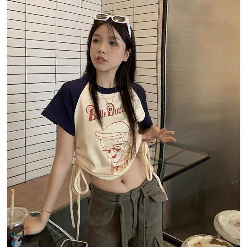 Áo croptop rút dây 2 bên bette dawn