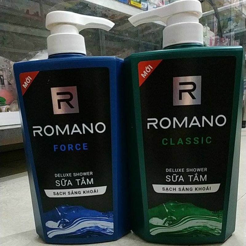 Sữa tắm hương nước hoa nam tính romano classic 650g, sạch sảng khoái