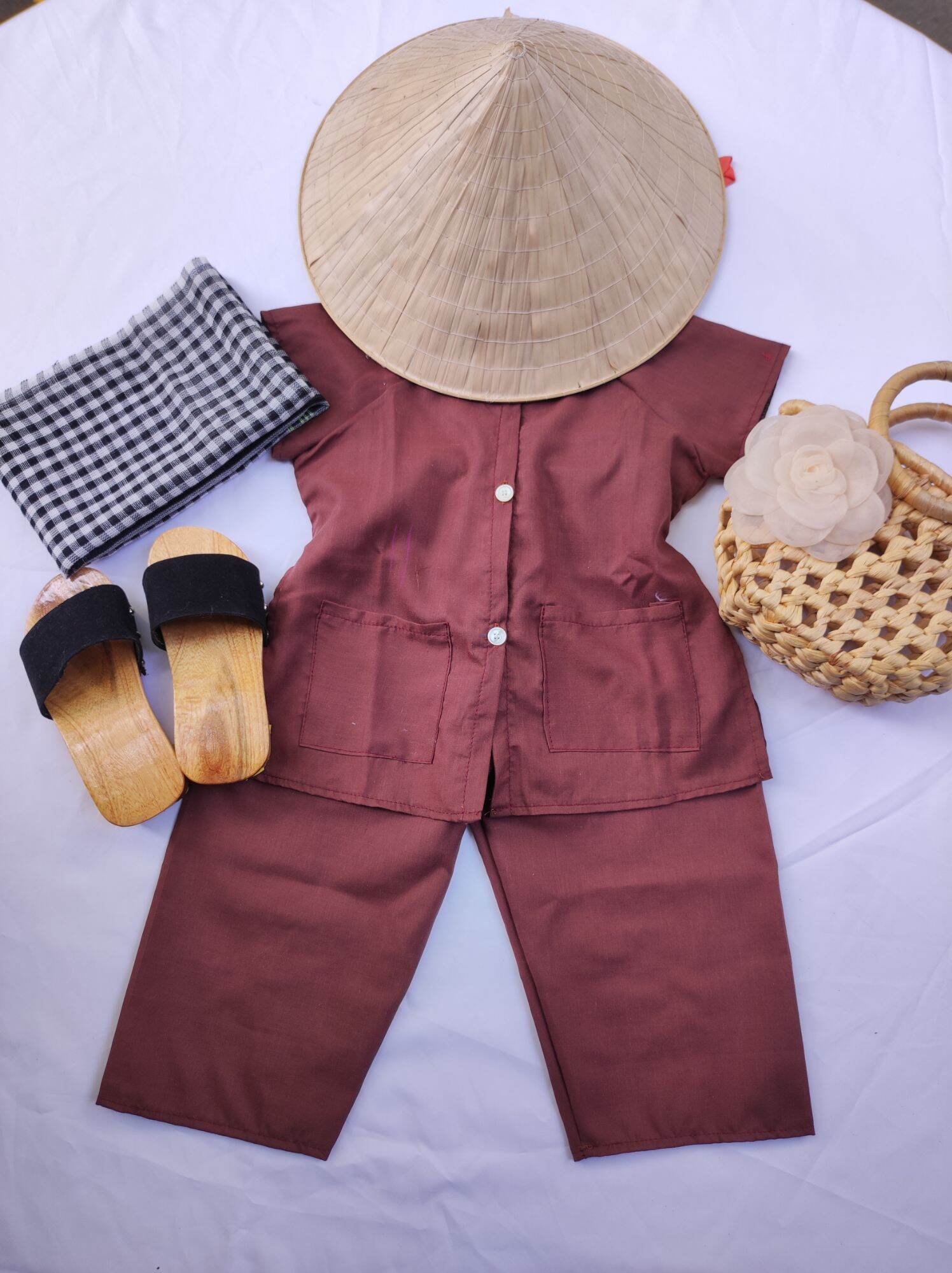 Khăn rằn - Phụ kiện bà ba