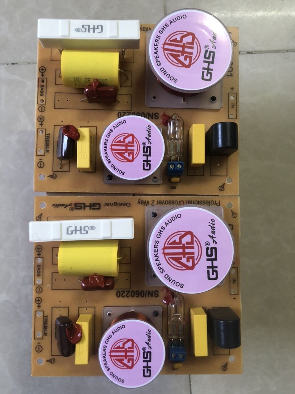 Phân tần loa ghs 1 bass 1 treble cao cấp g-201