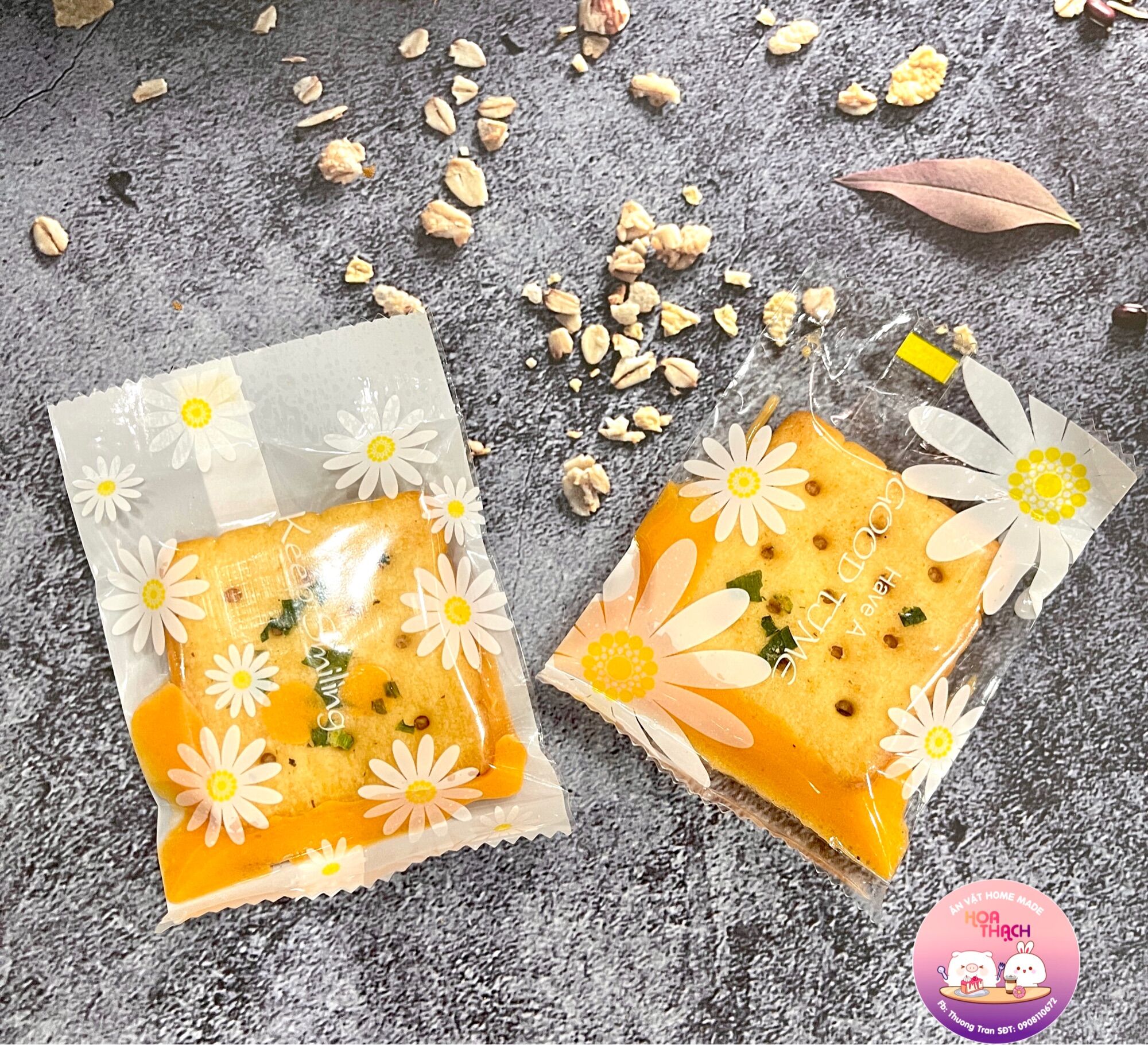 Bánh Quy Hành kẹp Phomai Hộp 300gr, Bánh Hành Phomai, Bánh ăn vặt cao cấp, Bánh Handmade