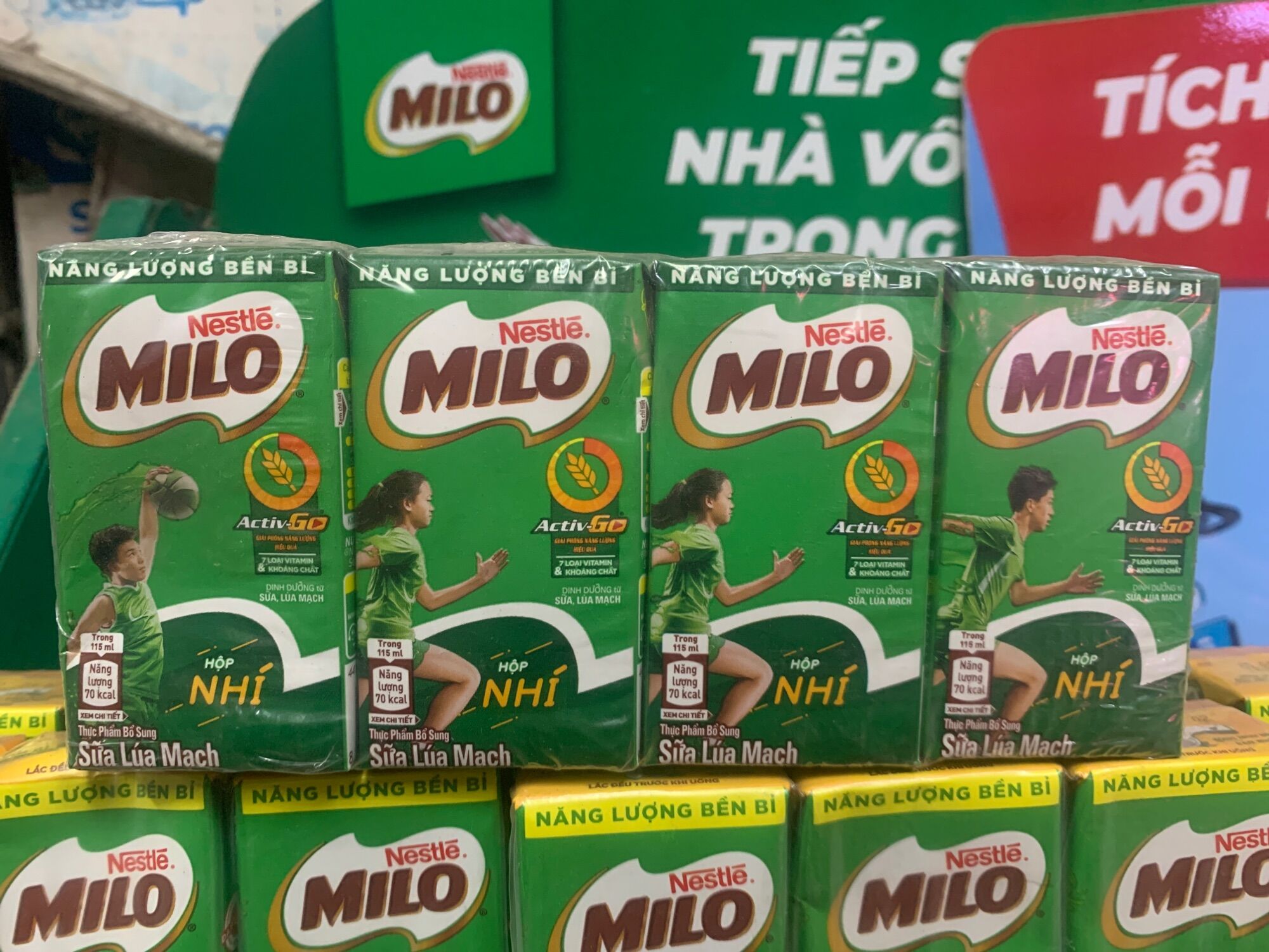 Sữa Milo Lúa Mạch Lốc 4 Hộp 115ml