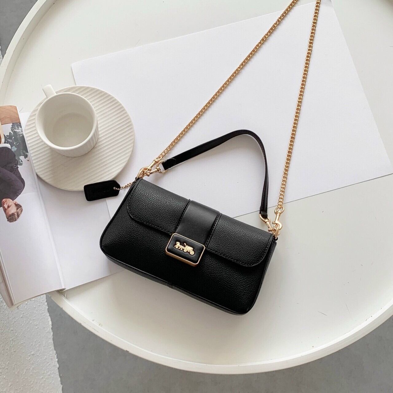 Clutch coa**ch mini grace crossbody da thật sang chảnh